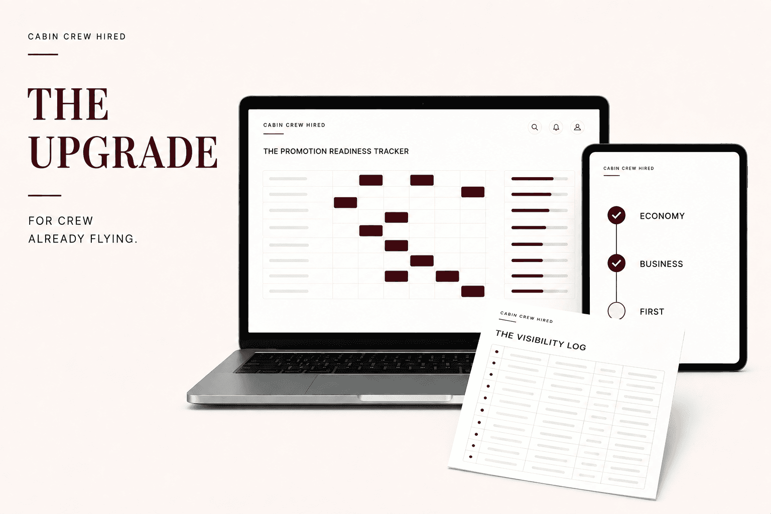The Promotion Readiness Tracker, the cabin progression and the Visibility Log